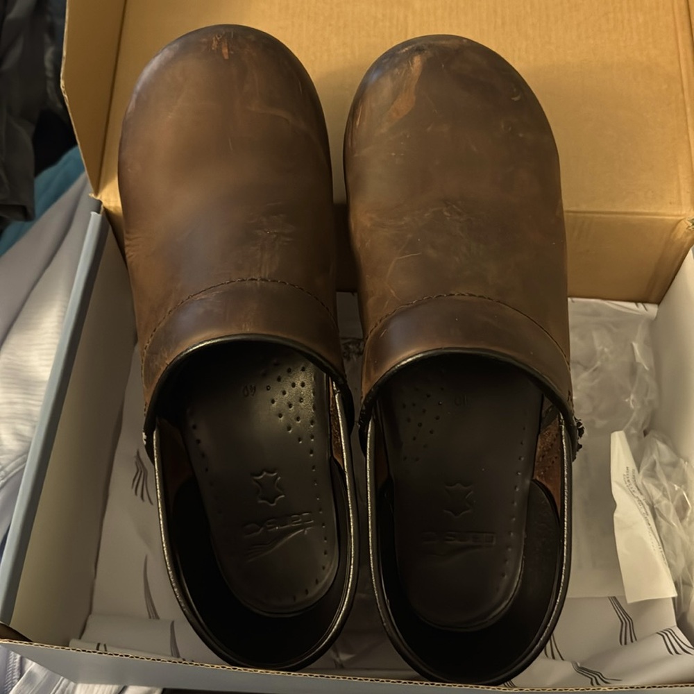 Dark Brown Dansko Clogs 40